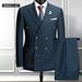 Men's Clothing Large Size Double Breasted Suit Men's Wedding Dress Groomsmen Suit Two Piece Suit_viptrois.com