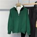 New American Fashion Retro Turtleneck Sweater Men's Autumn And Winter Half Zipper Versatile Bottoming Long Sleeve Sweater Trend_viptrois.com