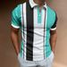 Men's Clothing Fashion Casual POLO Shirt Lapel Collage Pull On Button Business Solid Color Tops_viptrois.com
