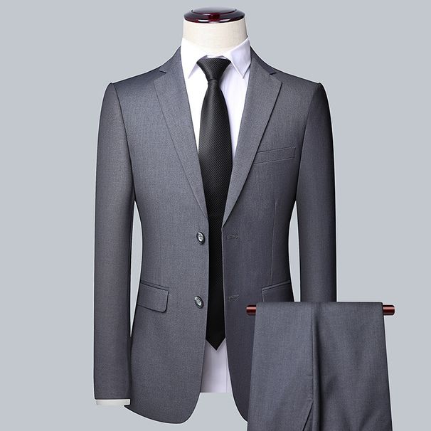 Men's single suit top casual suit Korean style slim casual business small suit men's jacket group purchase_viptrois.com
