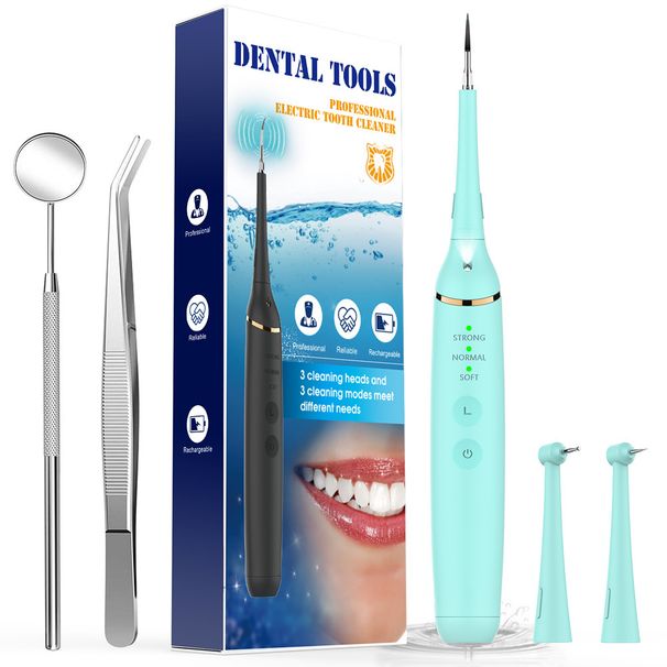 Household portable electric care tool for teeth cleaning and cleaning, beauty dent instrument, sound wave tartar_viptrois.com