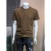 Loom European Station Spring Summer New Stylish Sweatshirt Casual Simple Solid Color Embroidery Trendy Men's Henley Neck Long_viptrois.com