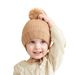 Baby clothing braid ear protection and fleece warm baby hat_viptrois.com