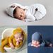 Drivedirect 1 Set Baby Jumpsuit Skin-friendly Stretchable Two-piece Suit Newborn Photography Hat Clothing for Indoor_viptrois.com
