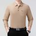 Hengyuan Sheep 100% Mercerized Cotton Long Sleeve T-Shirt Men's Spring And Autumn Thin Business Casual Turn-down Collar_viptrois.com