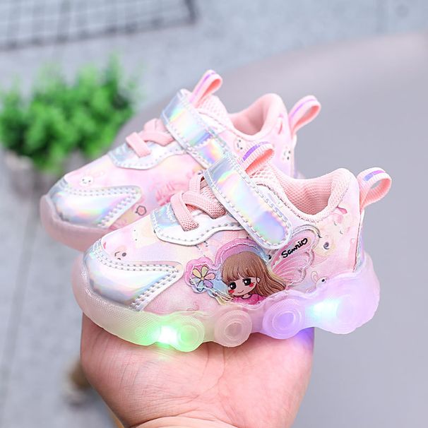 Light Baby Girl Shoes Sports Shoes Spring And Autumn Non Slip Soft Sole Baby Toddler Shoes Princess 0 1 One Year Old 3 Girls_viptrois.com