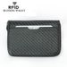 Men's Wallet Card Cases Carbon Fiber Card Holder RFID Anti Magnetic Multi Function Multi Card Slot Short Zipper Coin Purse_viptrois.com