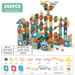 Cross Border Children's Marble Track Toy Educational Large Particle Building Blocks Ball Slide Assembly Breakthrough Adventure Pipeline_viptrois.com