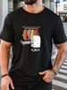 Maglietta Uomo 180g Cotone Puro Girocollo Stampa Sushi Morbida Traspirante Abbigliamento Casual Estivo Vestibilità Regolare_viptrois.com