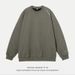 Monochrome Man- 400G Heavyweight American Style Crew Neck Sweatshirt With Structured Patchwork, Raglan Sleeves, Pullover, Letter_viptrois.com