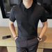 Xiaohongshu Recommends New High-quality Men's Short-sleeved Casual T-shirts, Solid Color Versatile Slim-fit Two-piece T-shirts_viptrois.com