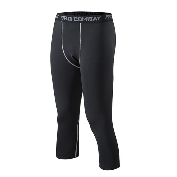 Men's clothing Fitness Men's Sports leggings Basketball seven point leggings quick dry_viptrois.com