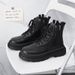 European Warm Series Men's Martin British Style Motorcycle High Top Leather Trendy 2025 Autumn Winter New Boots Large Size Work Shoes_viptrois.com