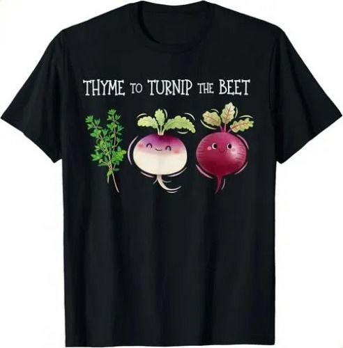 2026 T-shirtt-shirtfunny Thyme To Turnip The Beet Vegetarian Vega_viptrois.com