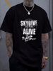 SKYDIVE To Feel ALIVE Tee T-shirt Fashion Stretched Stylish Designer Clothes Breathable Casual Graphic Slightly Versatile Streetwear Soft Summer_viptrois.com