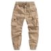 Men's Retro Cargo Jogger Pants - Functional Multi-Pocket Loose Fit Harem Pants For Urban & Streetwear Style_viptrois.com