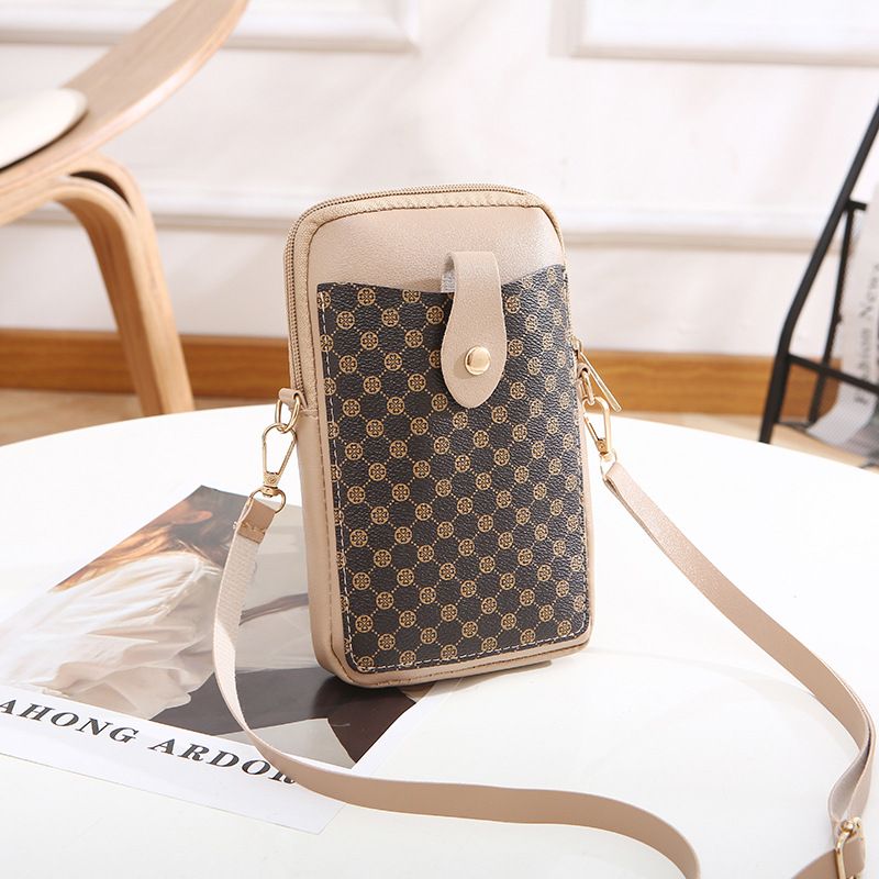 Women's Trendy Vertical Print Shoulder Bag - Polka Dot Crossbody Phone Purse For Autumn_viptrois.com