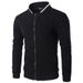 2023 Sports Korean Style Zipper Youth Solid Color Cardigan Stand Collar Casual Wear Men's Versatile_viptrois.com