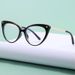 Leopard Print Anti Blue Light Flat Glasses Full Frame Cat Eye Glasses Fashion Street Shooting Face Showing Small Glasses Frame_viptrois.com