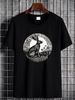 Full Moon Rabbit T Shirt Lover Bunny Desert Hare Mom Dad Soft Versatile Homme Comfortable Graphic Unisex Top For Everyday Wear Casual Slightly_viptrois.com