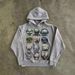 New 2025 Cartoon Robot Print Hoodie Versatile Casual Loose Hot-Selling Hooded Sweatshirt_viptrois.com
