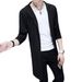 Men's Clothing Youth Windbreaker Men's Spring And Autumn Fashion Men's Mid Length Tops Slim Student Handsome Cape Men's Jacket_viptrois.com