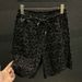 Men's Summer Leopard Print Sequin Short Sleeve T-Shirt & Shorts Set, Asymmetric Hem Trendy Casual Outfit_viptrois.com