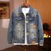 Pulse Spring Auumn Rero Denim For Men, Sylish Korean Version, Slim Fi, Trendy European And American Brand Moorcycle_viptrois.com