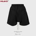 Men's Clothing Men's And Women's Spring And Summer New Double Zipper Stitching Slit Terry Casual Pants Functional Style Slit Niche Shorts_viptrois.com