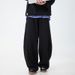 Men's Clothing Split And Spliced Textured Casual Pants Spring And Summer Silhouette Scimitar Trousers Drapey Loose Sports Sweatpants_viptrois.com