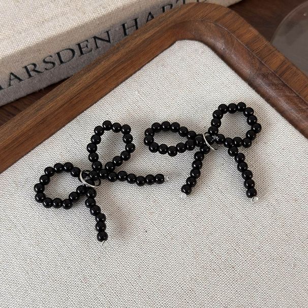 High Grade Pearl Bow Circle Tassel Shoe Buckle Pendant Fashionable Small Fragrance Style Shoe Accessories_viptrois.com