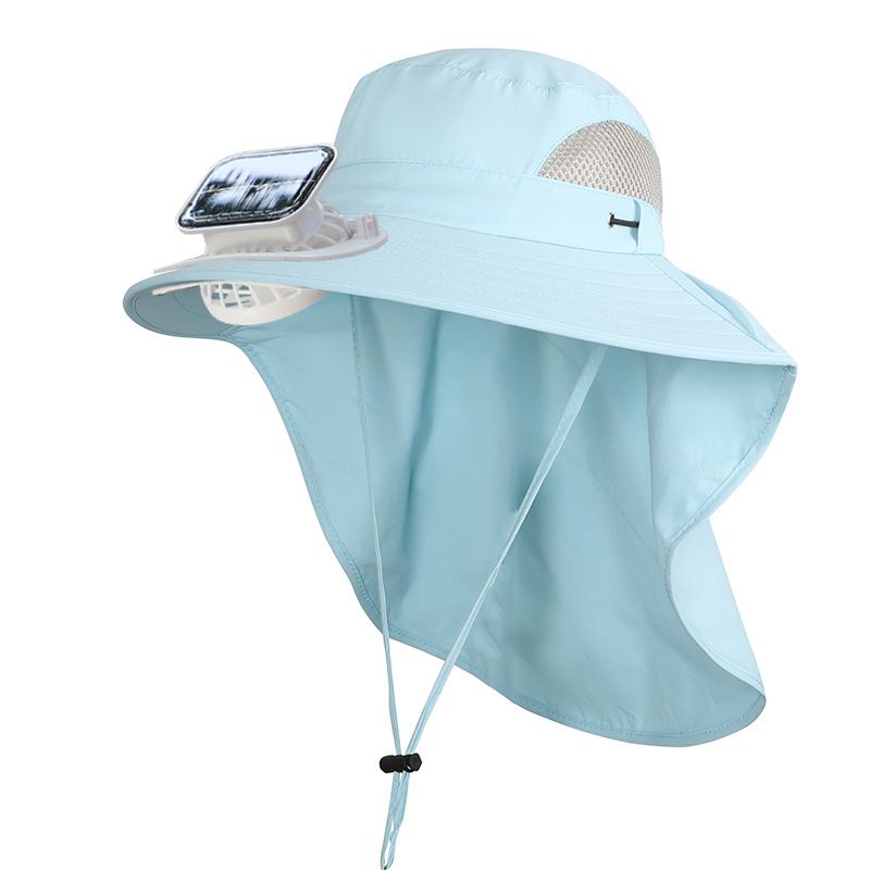 Solar Fan Hat Rechargeable Strong Wind Three Speed Wind Adjustment Outdoor Sun Hat Girls Children Sun Hat Boys Summer_viptrois.com