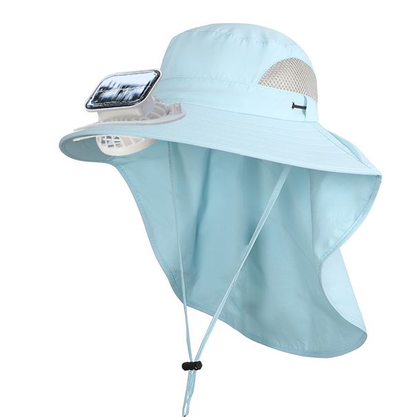 Solar Fan Hat Rechargeable Strong Wind Three Speed Wind Adjustment Outdoor Sun Hat Girls Children Sun Hat Boys Summer_viptrois.com