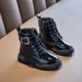Kids Shoes Children's Martin Boots Girls' Leather Boots New Models For Medium And Large Children's Baby Leather Children's Short Boots_viptrois.com