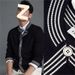 New Thread Knitted Placket Simple Half High Collar Cardigan Men's Cardigan Jacket_viptrois.com