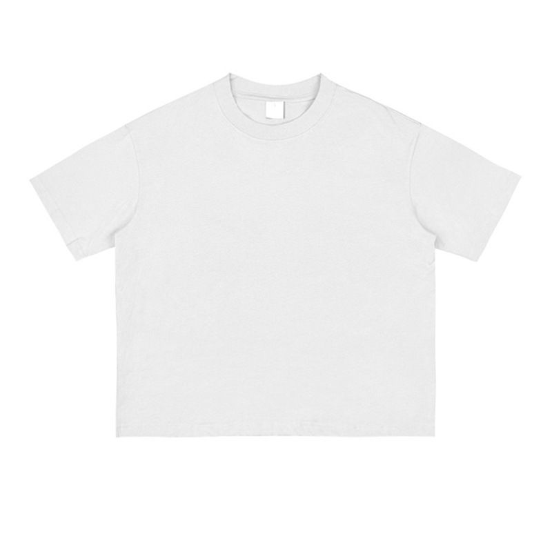 Square T-shirt Men's Heavyweight Shoulder Sleeves Large Size Cotton 240g Heavy Bottoming Shirt_viptrois.com