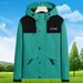 Detachable Hood Windbreaker Jacket For Men – Waterproof & Breathable Outdoor Hiking Coat With 3000mm Protection, Lightweight Trekking Shell_viptrois.com