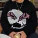Unisex Gothic Skull Jacquard Sweater Loose Fit Round Neck Long Sleeve Pullover For Men & Women Fashion Trends_viptrois.com