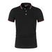 Summer Men Office Business Polo Shirt Spring Pure Solid Casual Short Sleeve Golf Shirt 2025 Breathable Unisex Shirt_viptrois.com