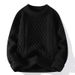 Vintage Cable Knit Sweater – Unisex Oversized Pullover (Soft Chunky Yarn, Relaxed Fit, Classic Braided Pattern, Cozy Layering Piece)_viptrois.com