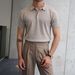 Men's Slim Fit Polo Shirt Summer Casual Short Sleeve TeeLightweight Breathable_viptrois.com