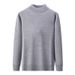 Men's Clothing Men's Thick Knit Wool Sweater Semi-Turtle Neck Long Sleeve Casual Solid Color Warm Winter Pullover_viptrois.com