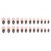 Sweet Cool Black Petal Water Drop French Nail Art Simple Cool Elegant Ins Style Almond Armor European And American Fashion Nail Art_viptrois.com