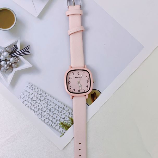 Mother & Kids Niche Design Temperament Cold Style Simple Fashion All Match Student Quartz Watch_viptrois.com