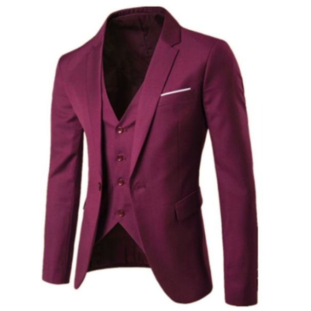 Men's Clothing Casual Suit Slim Fit Small Suit Jacket Korean Style Trendy Men's Casual Suit Tops_viptrois.com