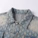 Men's Clothing Retro Jacquard Trendy Fashion Jacket Denim Jacket_viptrois.com
