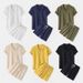 Men's Clothing Spring And Summer Cotton And Linen Solid Color Fashion Lapel Short Sleeved Shirt Shorts Suit Two Piece Set In Stock_viptrois.com