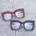 Celebrity Accessories Cat's Eye Rivet Glasses Frame European And American Personality Large Frame Candy Color Diamond Inlaid Flat Glasses_viptrois.com