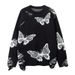 Oversized Knit Sweater – Unisex Distressed Graphic Pullover With Luxe Faux Fur Texture"_viptrois.com