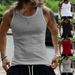 Men's Clothing Summer Style Men's T-Shirt Tough Guy Ribbed Vest Sports Casual Fitness Vest For Formal & Casual_viptrois.com